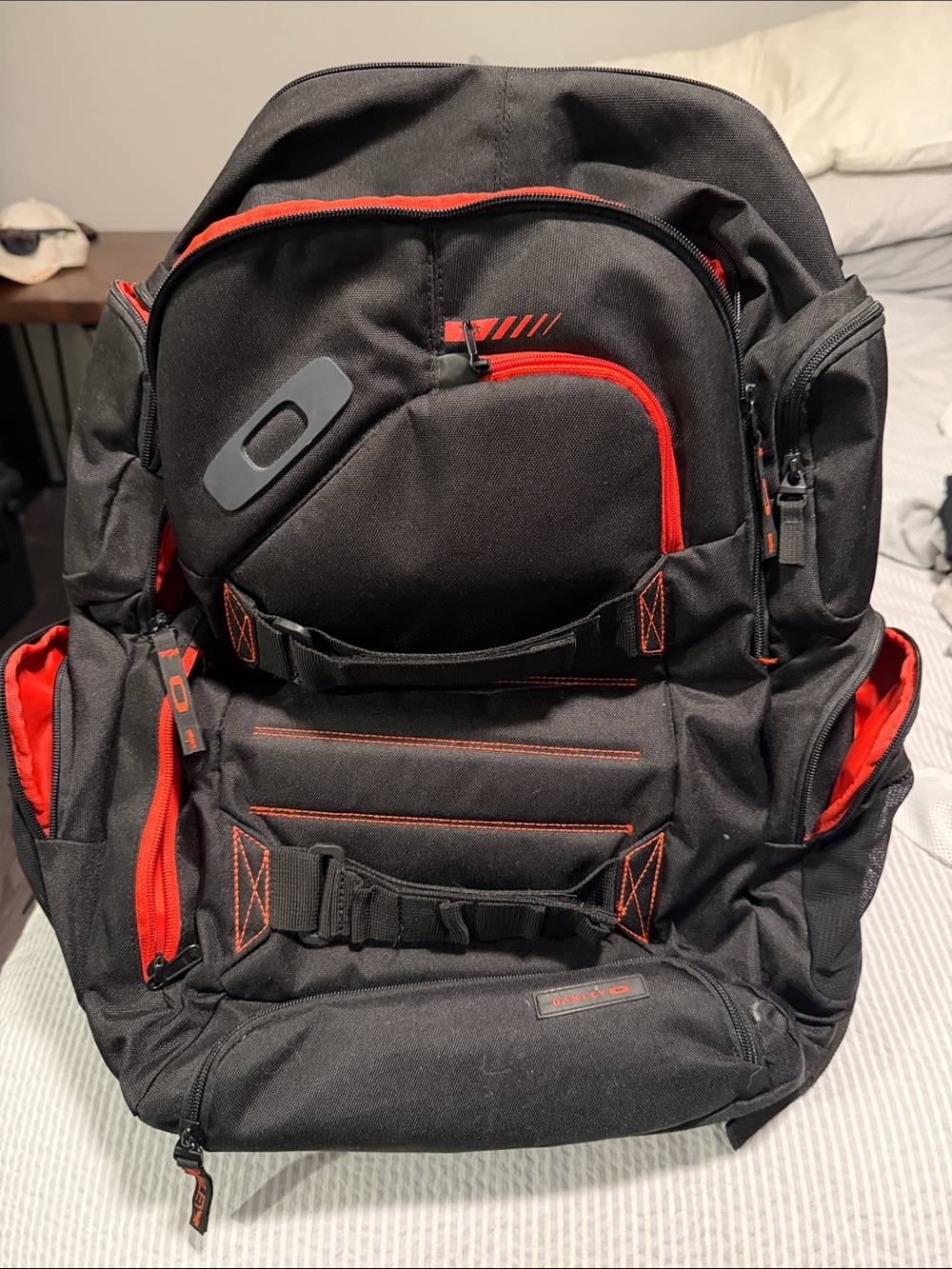 Oakley Black and Red Backpack